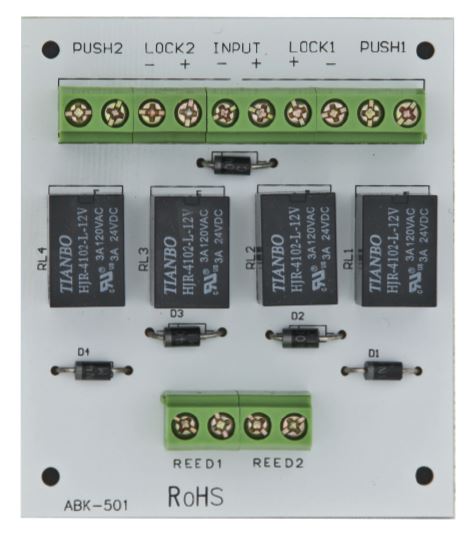 ABK-501 Két ajtót vezérlő modul, zsilip rendszer